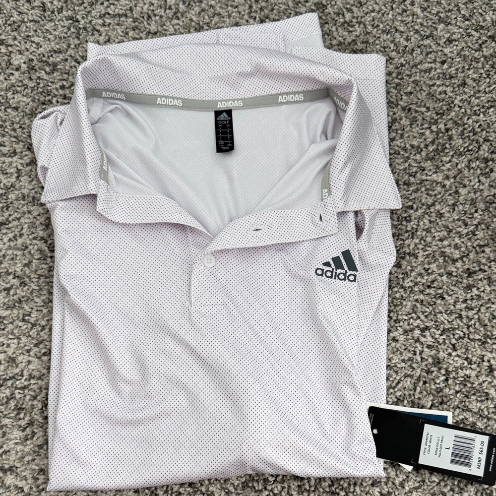 Adidas Men's Light Gray Polo Shirt